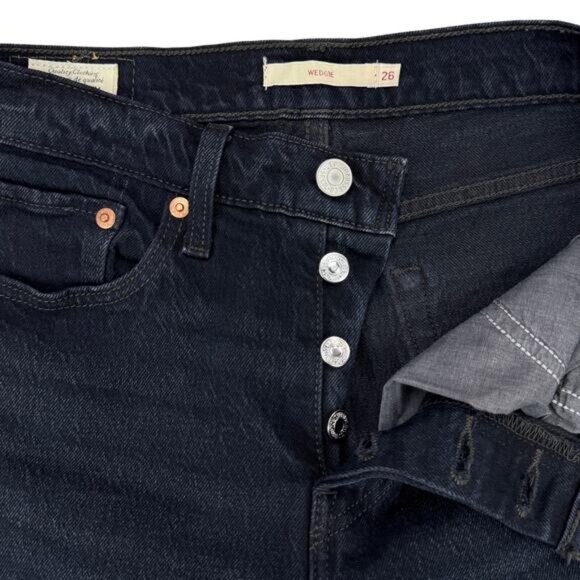 Levi's Wedgie Icon Fit Jean In Wild Bunch Without Destruction Size 26 - Picture 4 of 7